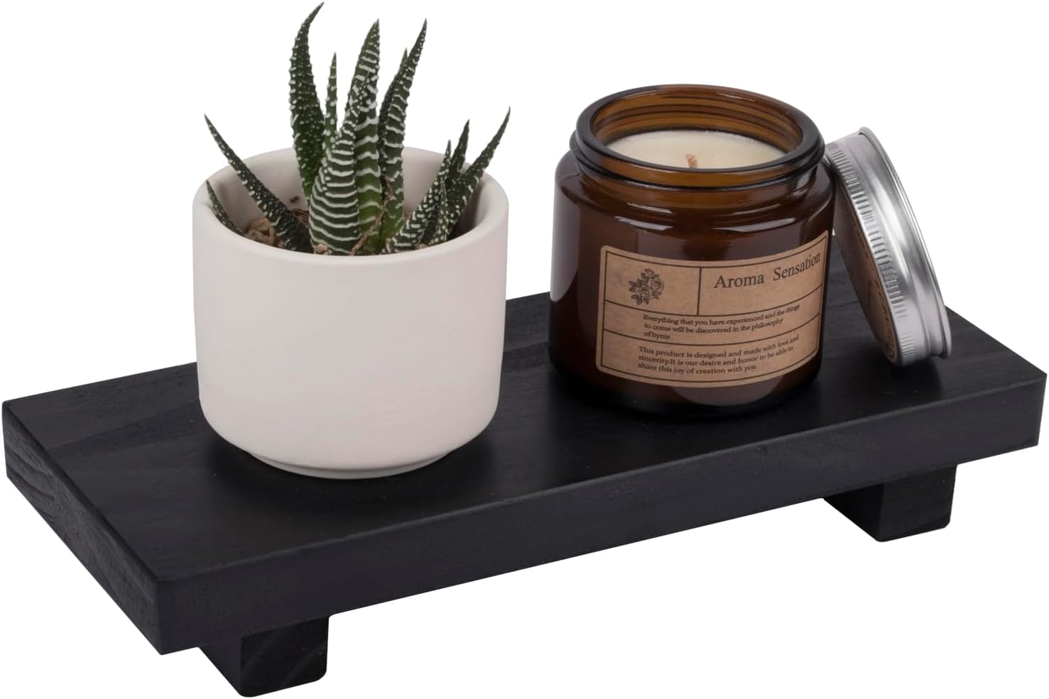 12"x7"x1.5" wood. Colors Stain Cedar Paint Black, White. 10 pieces each color